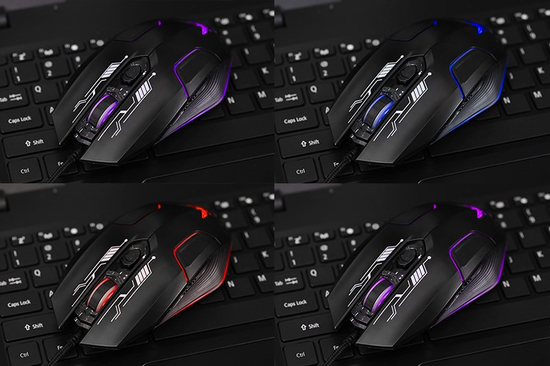 Chuột Zadez G-610M LED 4 m&agrave;u