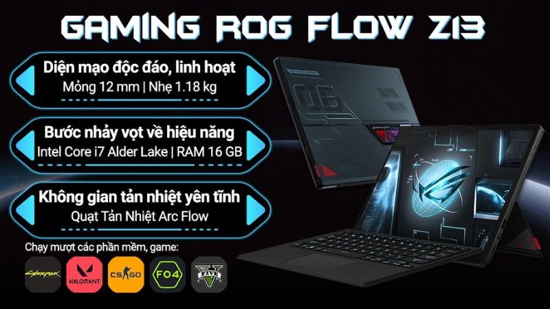 Asus Gaming ROG Flow Z13 GZ301Z i7 12700H