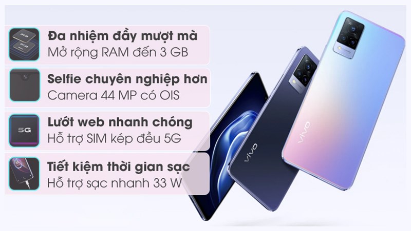 Điểm nổi bật tr&ecirc;n Vivo V21 5G