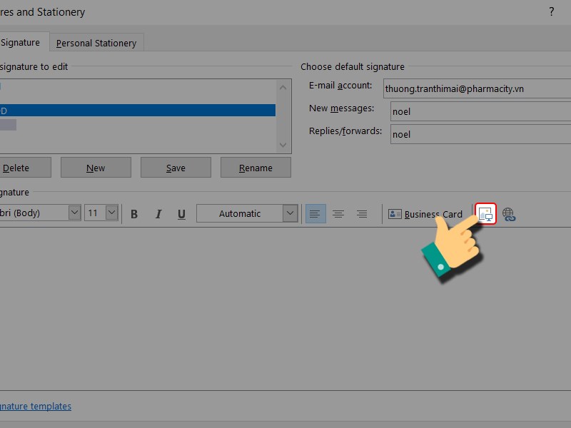 Nhấn vào biểu tượng thêm hình ảnh Nhấn vào biểu tượng thêm hình ảnh
