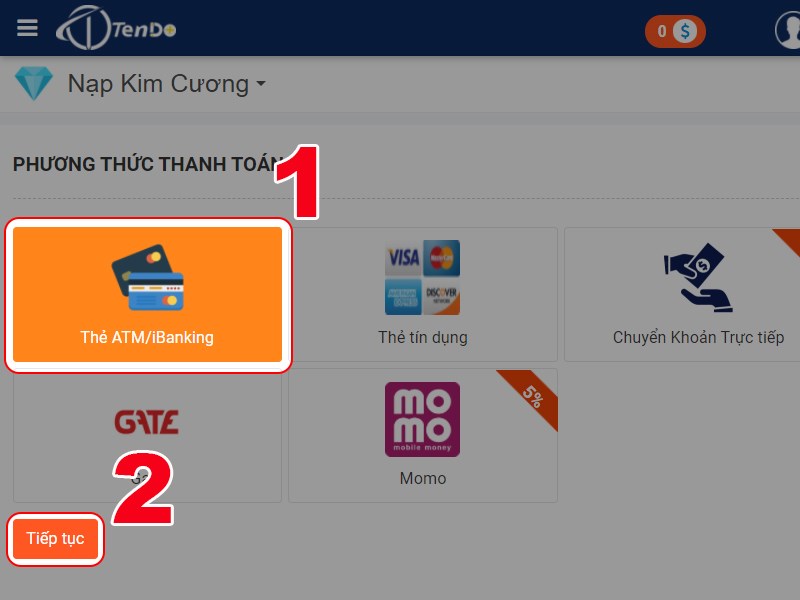 Chọn phương thức thanh to&aacute;n