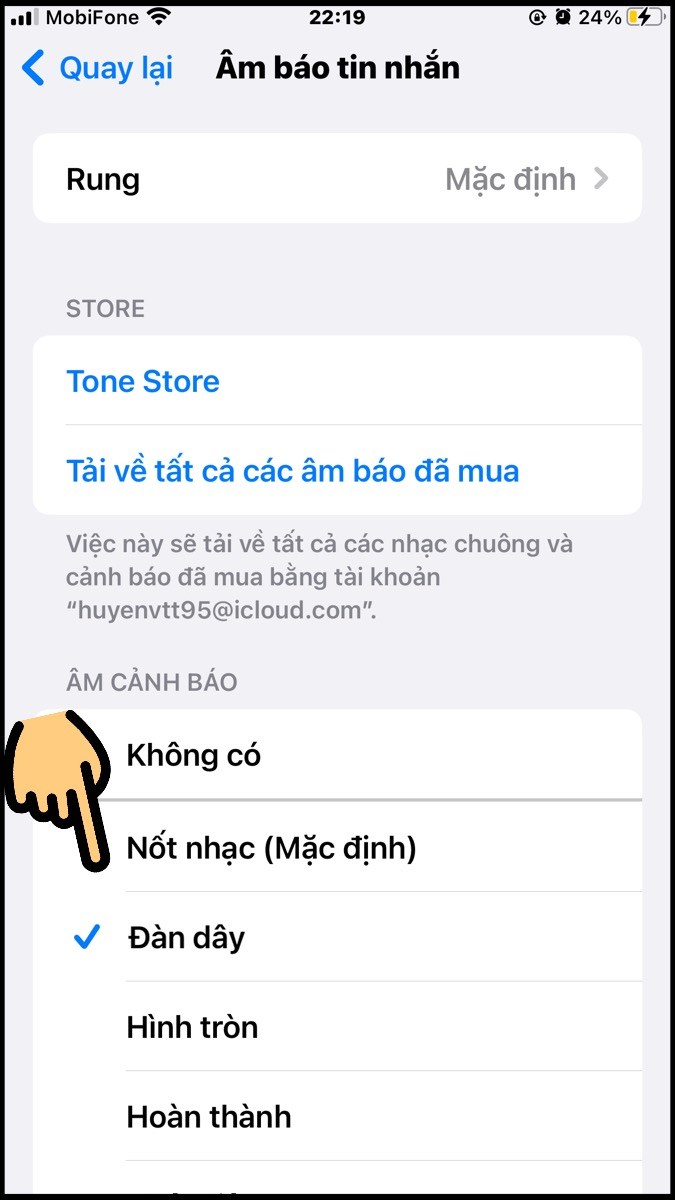 Tick chọn nhạc chu&ocirc;ng y&ecirc;u th&iacute;ch hoặc nhấn Kh&ocirc;ng c&oacute;