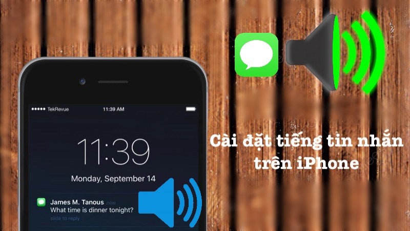 C&aacute;ch c&agrave;i đặt, chọn tiếng tin nhắn tr&ecirc;n iPhone đơn giản