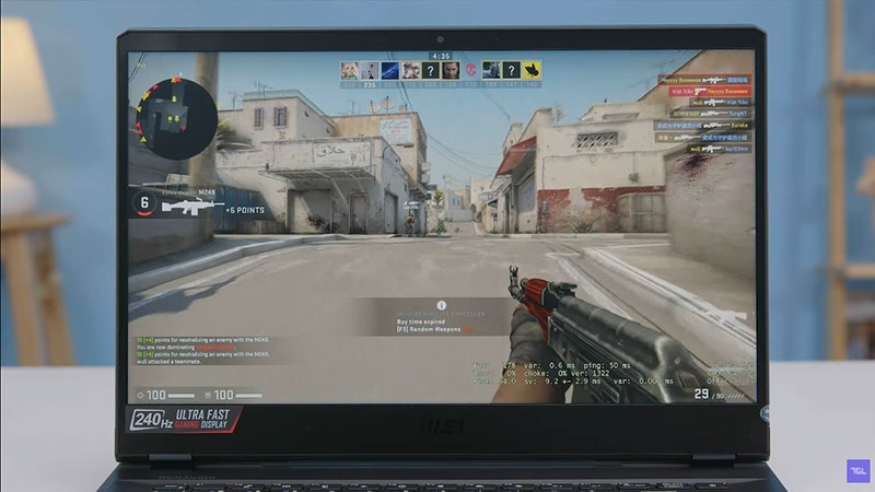 Chơi game trên MSI Gaming GE66 Raider