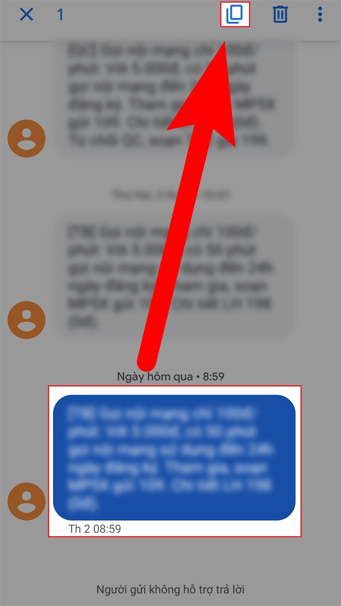 Sao ch&eacute;p tin nhắn BrandName bạn nghi l&agrave; giả mạo