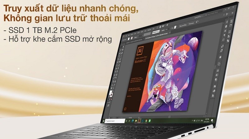 Khả năng lưu trữ khủng với ổ cứng SSD 1 TB