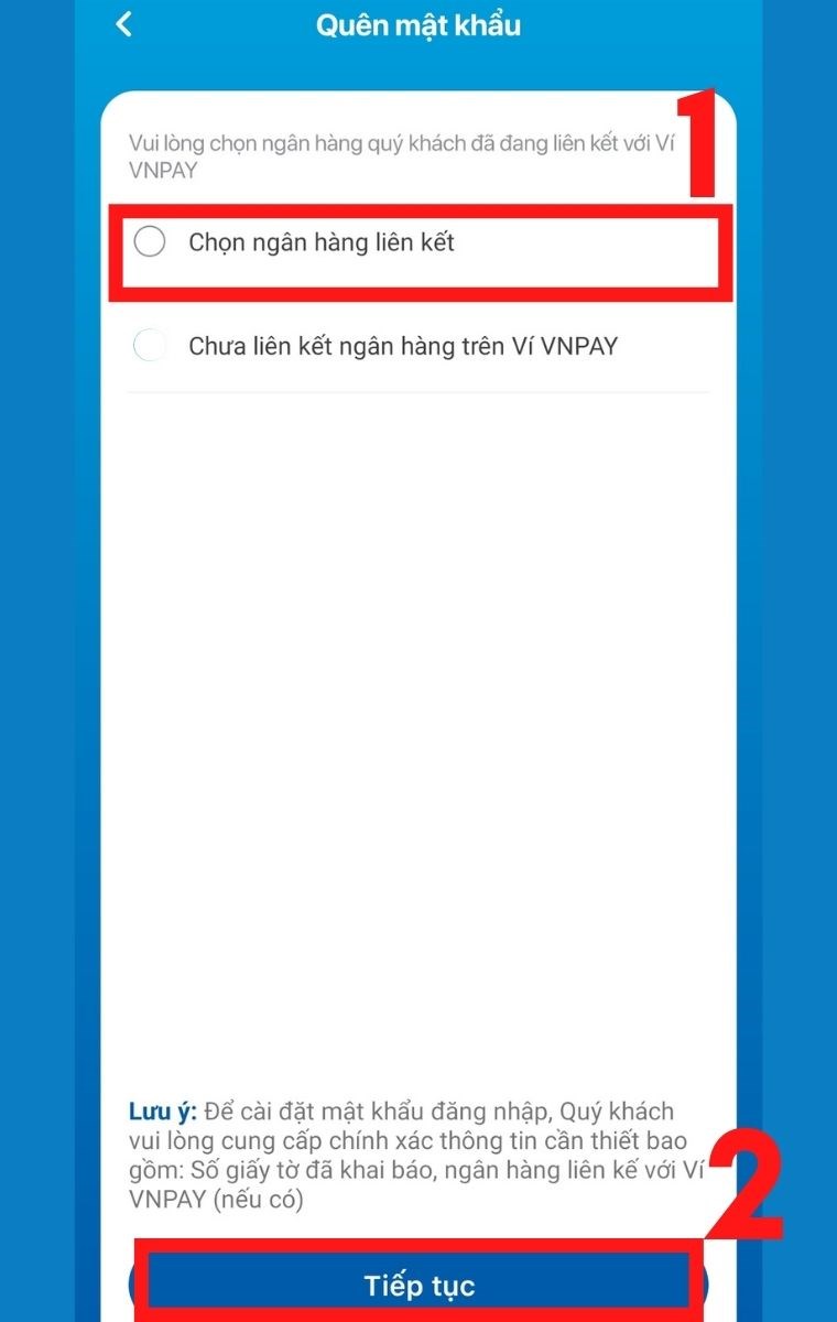 Mình chọn Liên kết ngân hàng
