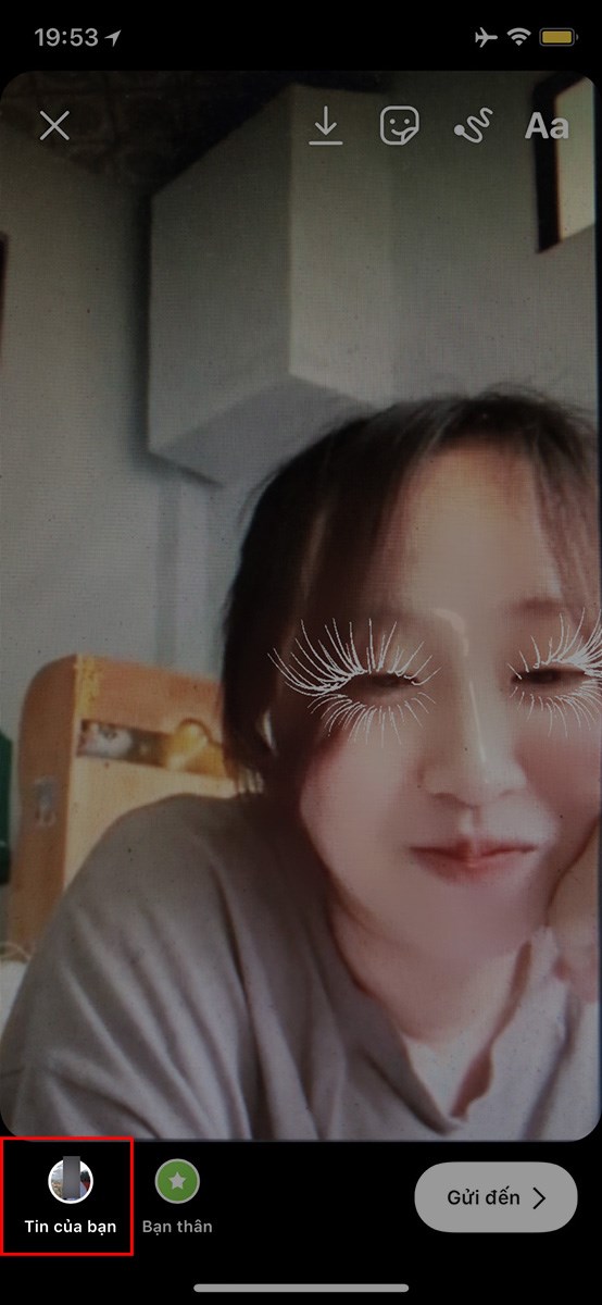 Chọn đăng l&ecirc;n Tin của bạn để đăng l&ecirc;n story Instagram v&agrave; chia sẻ với bạn b&egrave;