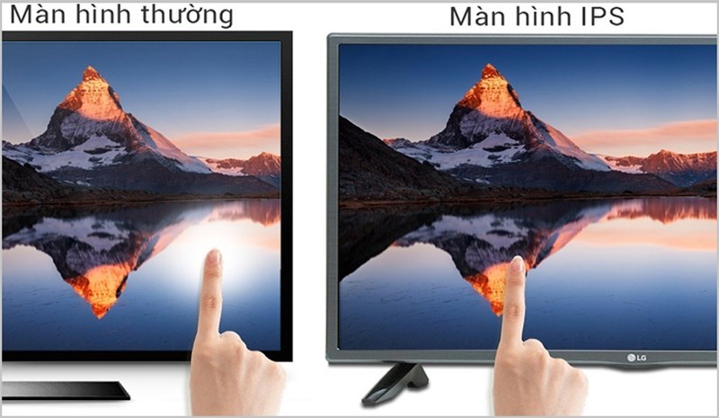 So sánh tấm nền màn hình thường với IPS So sánh tấm nền màn hình thường với IPS