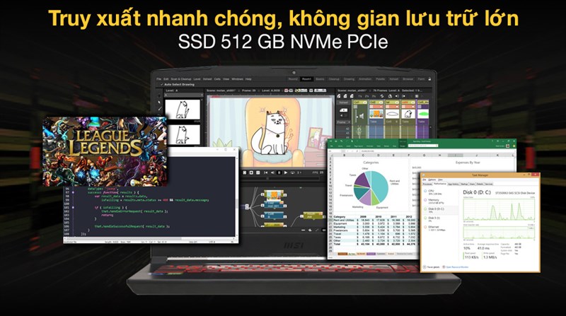 Không gian lưu trữ lớn