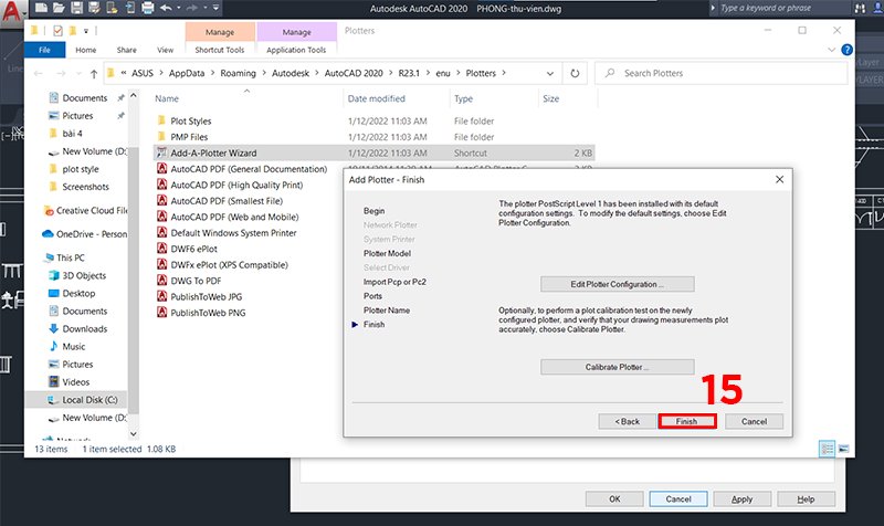 Chọn Finish để ho&agrave;n tất