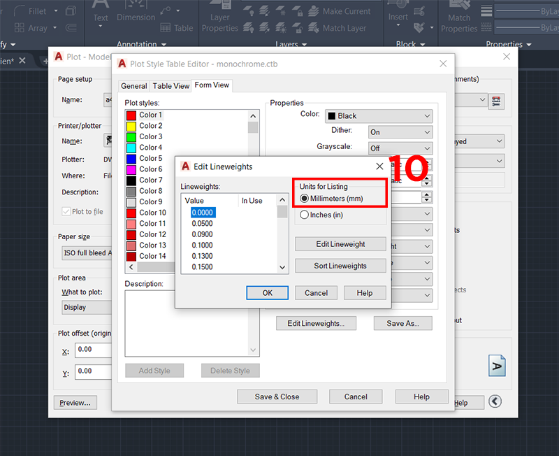 fjuhk Chọn đơn vị của bản vẽ
