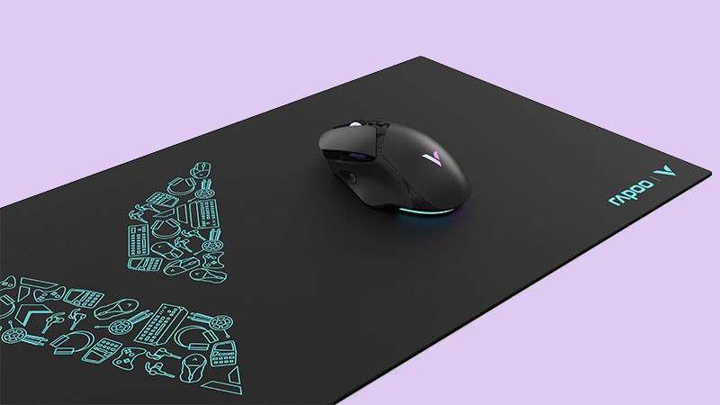 Miếng l&oacute;t chuột v&agrave; b&agrave;n ph&iacute;m Rapoo V1L 