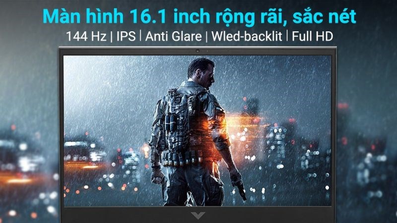 Màn hình 16.1 inch rộng rãi, sắc nét 