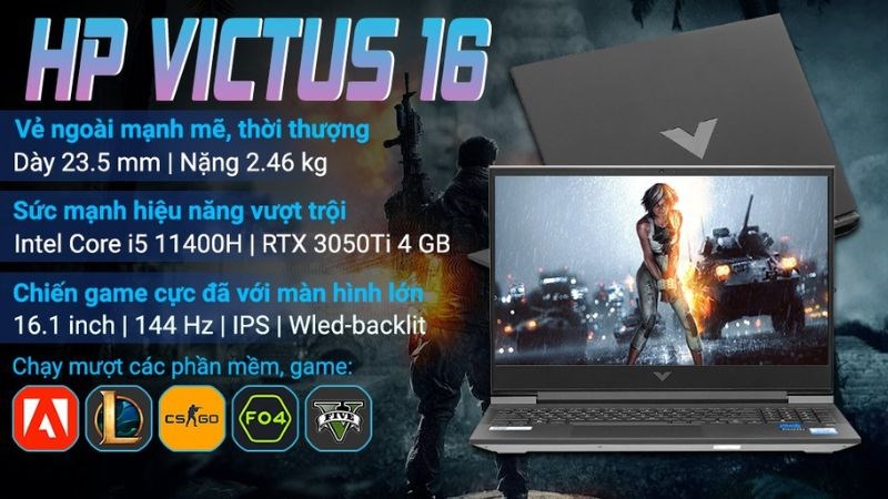 HP VICTUS 16 d0292TX i5 11400H