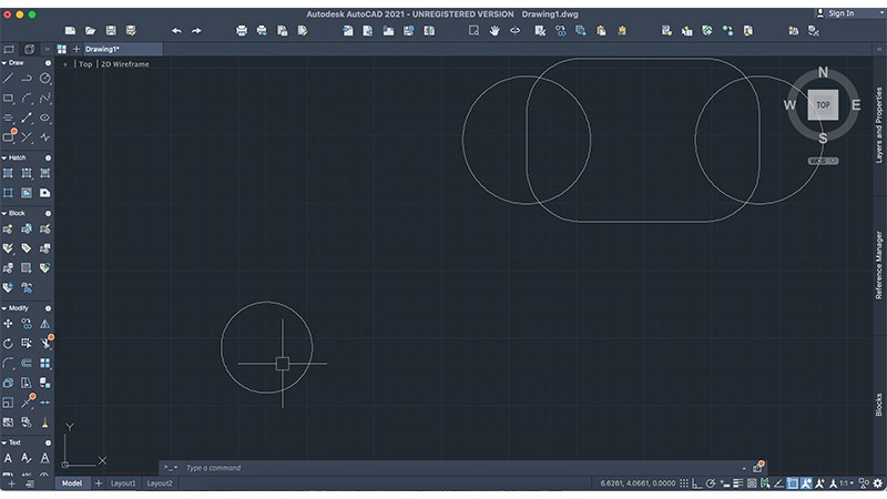 M&agrave;n h&igrave;nh sau khi thực hiện lệnh Zoom > All
