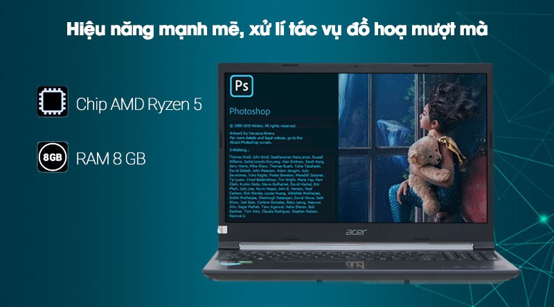 Cấu hình của laptop acer vượt trội, chiến game cực đã