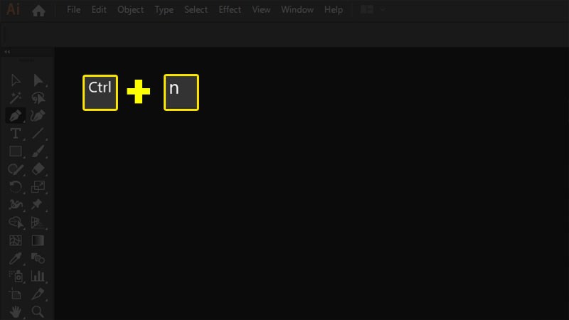 Bấm Ctrl + N để tạo file mới
