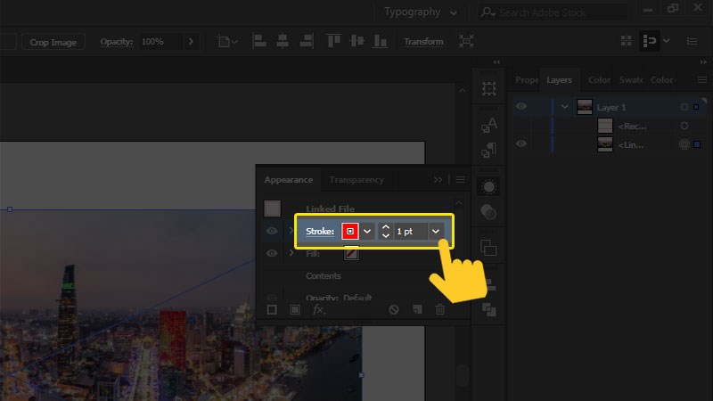 Chỉnh m&agrave;u v&agrave; độ d&agrave;y viền