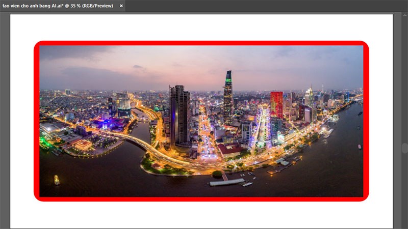 Vẽ viền bằng Shape trong Illustrator 