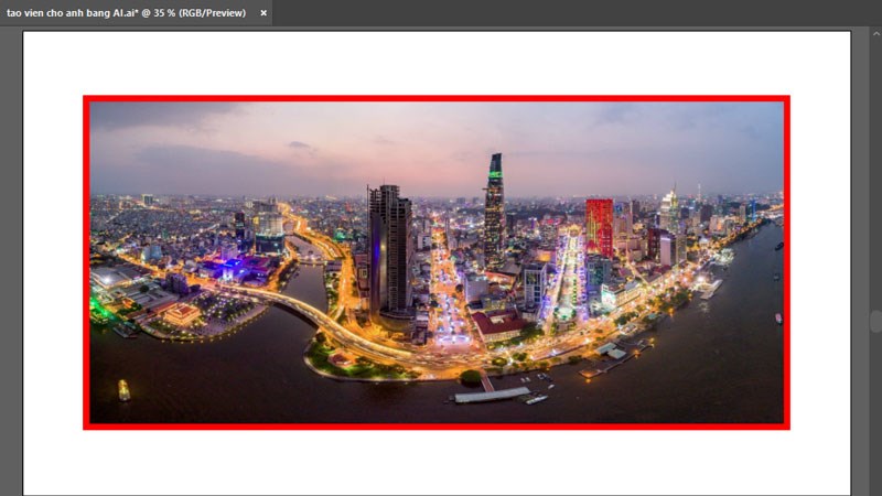 Th&agrave;nh quả vẽ đường viền bằng Pen Tool 