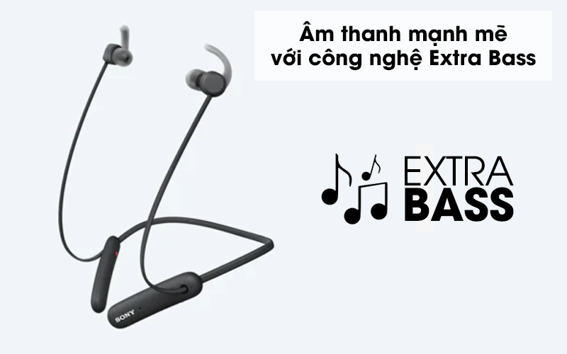 Tai nghe Bluetooth Sony Extra Bass WI-SP510/BZ E