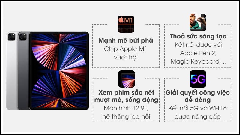 Thiết bị sở hữu con chip Apple M1 được thiết kế để tận dụng tối đa hiệu suất v&agrave; cả điện năng cho hiệu quả