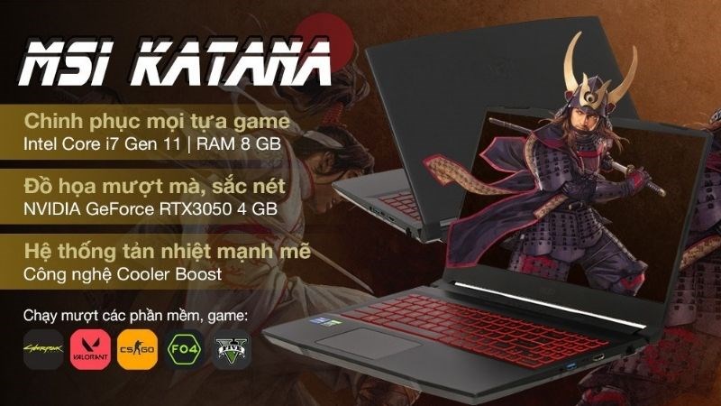 Laptop MSI Katana Gaming GF66&nbsp;