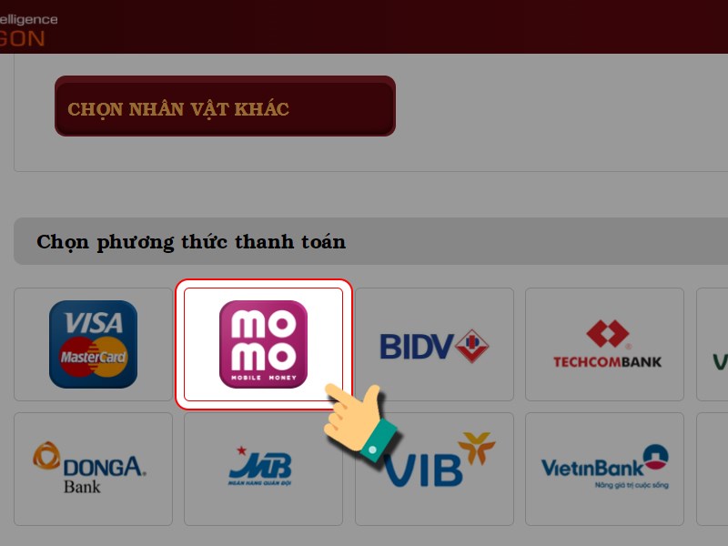 Nạp bằng MoMo Nạp bằng MoMo