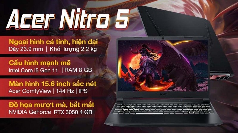 Acer Nitro 5 Gaming AN515 57 553E i5 11400H