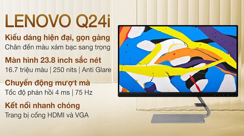 Lenovo LCD Q24i 1L 23.8 inch FullHD (66C0KAC3VN) 