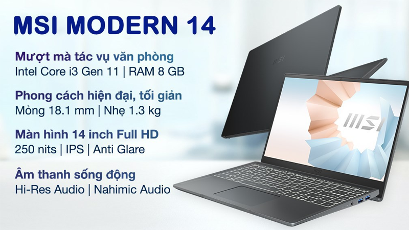 MSI Modern 14 B11MOU i3