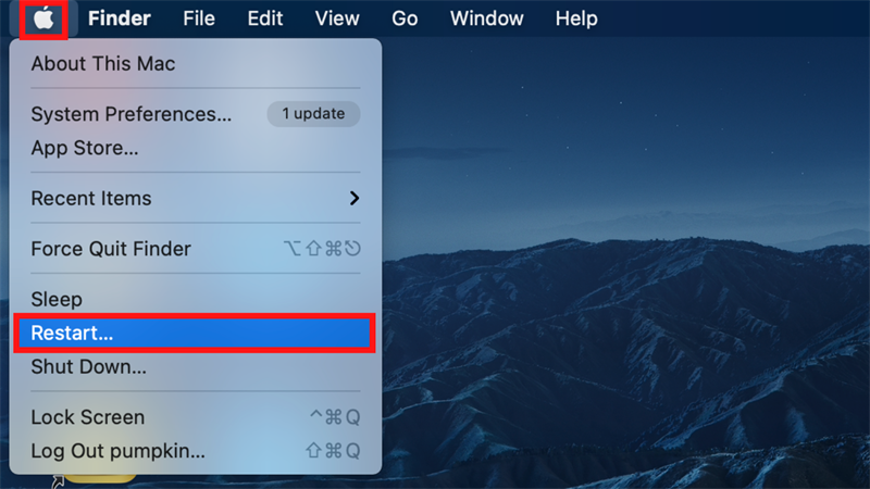 Khởi động lại Macbook Khởi động lại Macbook