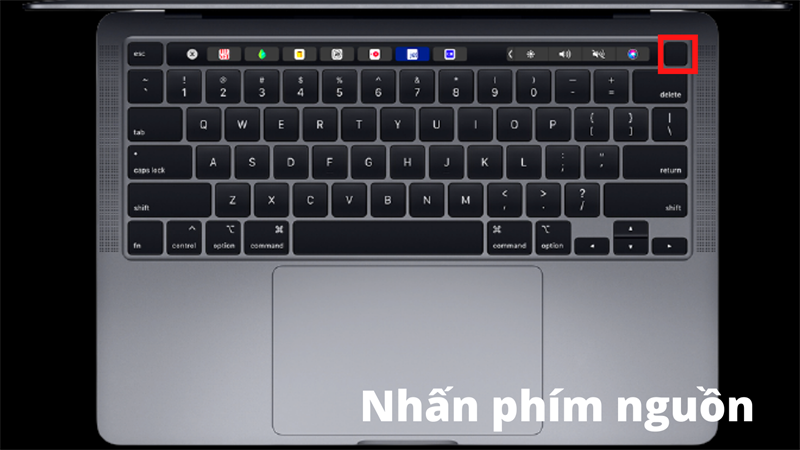 Nhấn phím nguồn