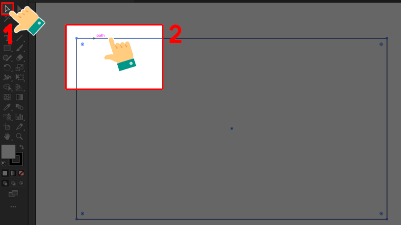 Chọn Selection tool