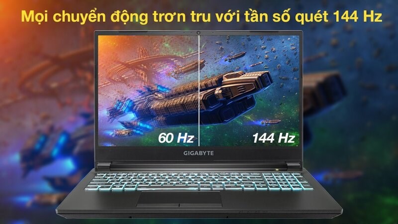 M&agrave;n h&igrave;nh tần số qu&eacute;t 144Hz bắt trọn mọi khung h&igrave;nh, mọi sự chuyển động
