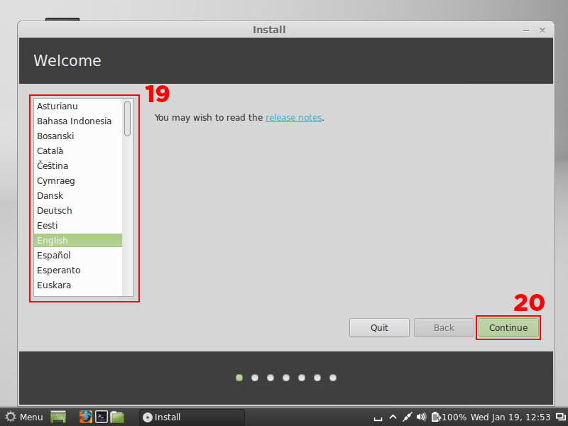 ấccac Chọn ngôn ngữ cho Linux