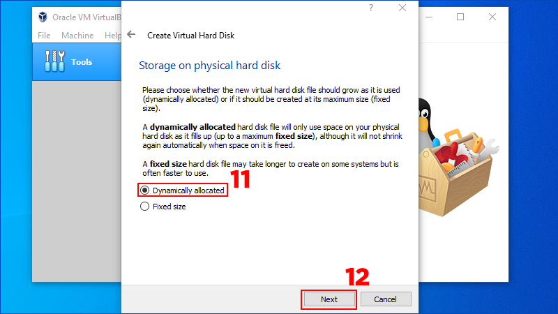 ádawfc Chọn Dynamically allocated