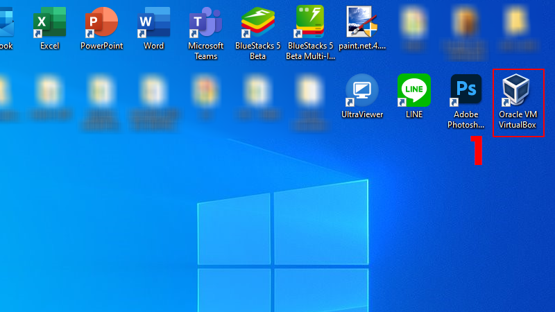 Truy cập vào VirtualBox Truy cập vào VirtualBox
