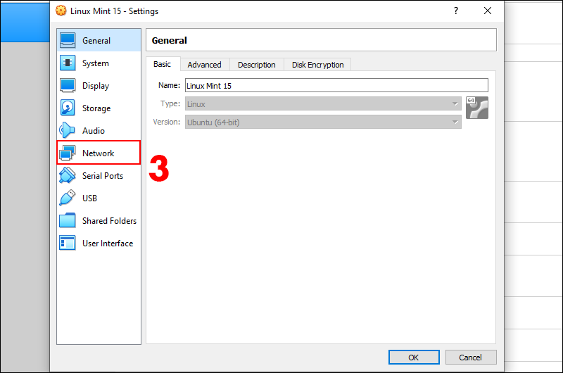 Vào mục Network Vào mục Network