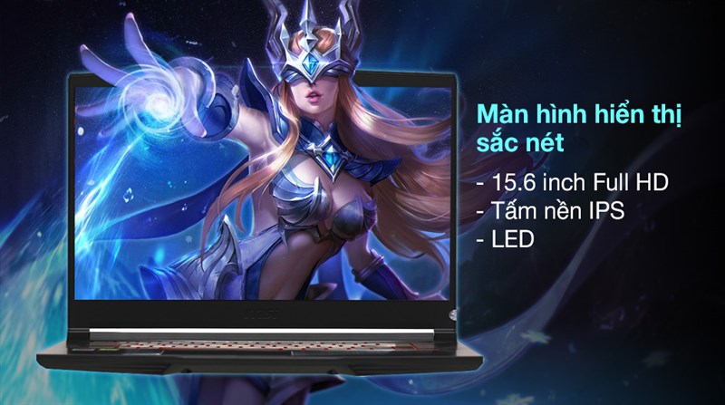 Sắc màu hiển thị tươi tắn
