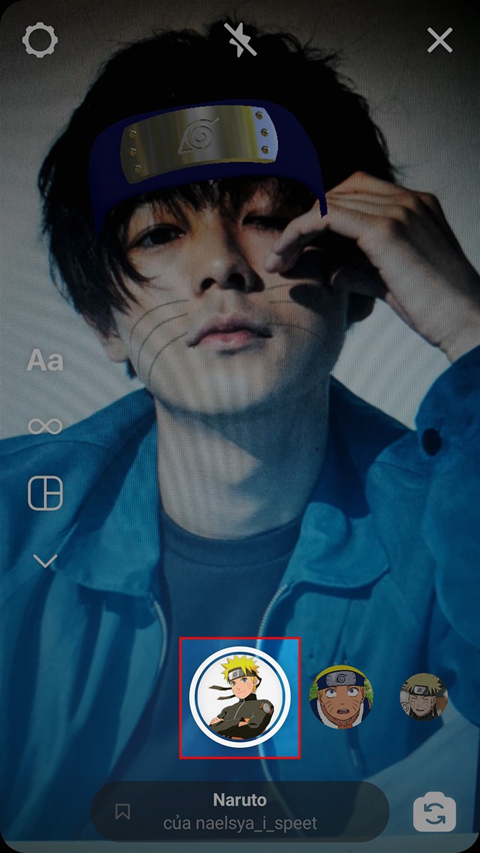 Nhấn giữ biểu tượng để quay video hoặc nhấn v&agrave;o biểu tượng để chụp ảnh