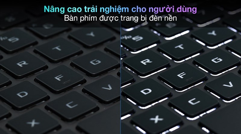 Trang bị đ&egrave;n nền b&agrave;n ph&iacute;m