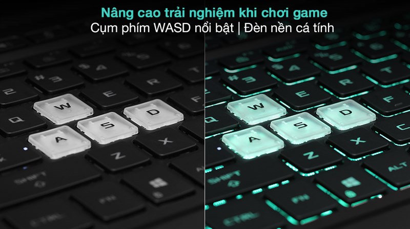 Cụm ph&iacute;m WASD nổi bật n&acirc;ng cao trải nghiệm chơi game