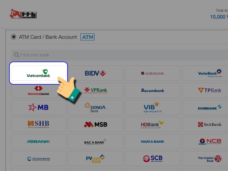 Chọn ng&acirc;n h&agrave;ng