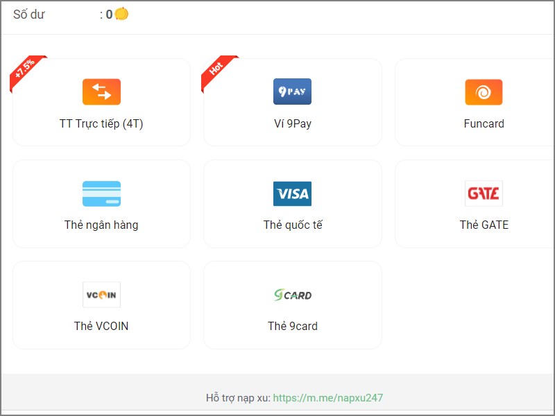 Chọn phương thức thanh to&aacute;n