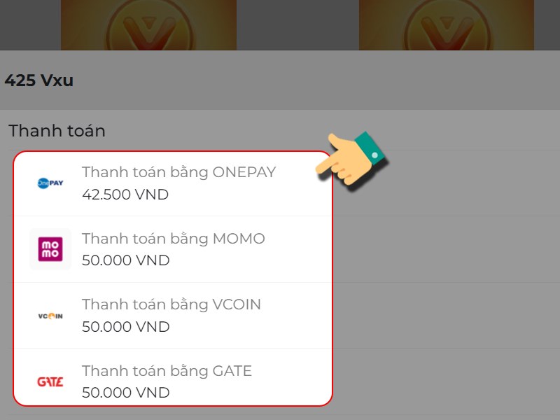 Chọn phương thức v&agrave; thanh to&aacute;n