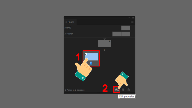 Tiến h&agrave;nh chỉnh k&iacute;ch thước cho trang giấy