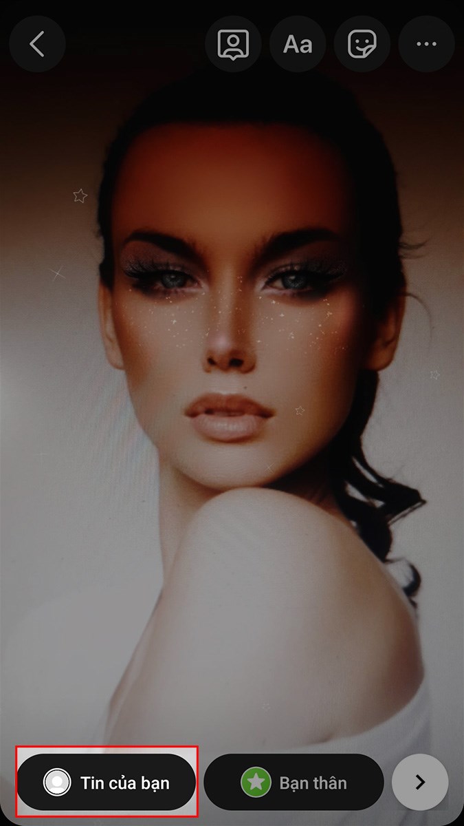 Chọn đăng l&ecirc;n Tin của bạn để đăng l&ecirc;n story Instagram v&agrave; chia sẻ với bạn b&egrave;