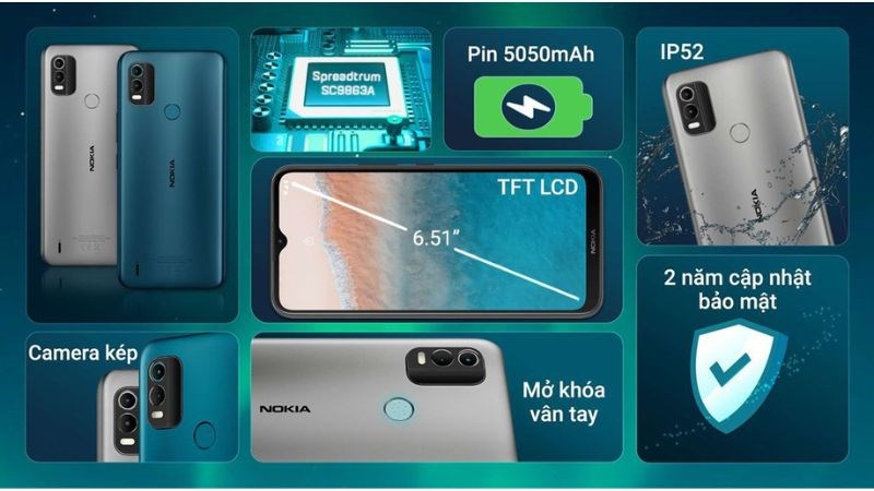 Điện thoại Nokia C21 Plus 32GB